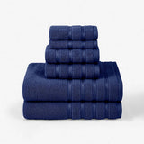 SIX PIECE SOFT ABSORBENT FACE AND BATH TOWEL SET_CWMM2283