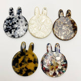 CUTE BUNNY COMPACT MIRROR ACETATE FLORAL_CWMM6374