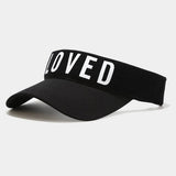 LOVED PRINTED VISOR CAP SUMMER BREATHABLE SUN HAT_CWAH3312