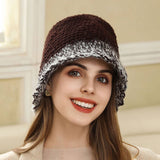 KNITTED BUCKET HAT WARM EAR PROTECTION BEANIE_CWAH1980