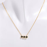 12 BIRTHSTONE PENDANT CLAVICLE NECKLACE_CWMM5670