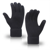MEN WOMEN KNIT GLOVES WARM THICK TOUCH TIPS_CWAG0224