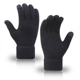 MEN WOMEN KNIT GLOVES WARM THICK TOUCH TIPS_CWAG0224