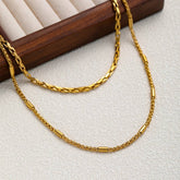 HIP HOP TUBE CHAIN DOUBLE LAYER LONG NECKLACE_CWMM3682