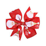 CUTE CHRISTMAS KIDS GROSGRAIN SIX EAR BOW CLIP_CWAHA6689