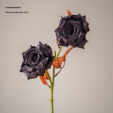 DRIED TONE BURNT EDGE ROSE BOUQUET FOR DECOR_CWMM6577