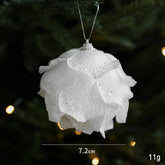 White Petal Foam Xmas Ball Tree Hanging Decor_Cwmm9676