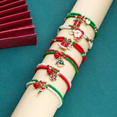 SANTA CLAUS OIL DROP BEADED BRACELET_CWAJE2401