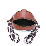 Vintage Print Western Shoulder Bag_Cwab2585