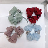 ELEGANT PEARL HAIR TIE CUTE PONYTAIL HOLDER_CWAHA6868