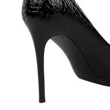 Women Shallow Pointed Toe Metal Buckle High Heels