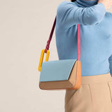 GEOMETRIC SPLICING SMALL SQUARE BAG SHOULDER BAG_CWAB1935