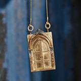 TAROT REBIRTH LOCKET BUTTERFLY GOLD PENDANT_CWMM6966