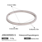 STAINLESS STEEL CURVED CLASP BANGLE SLEEK STYLE_CWAJE4661