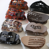 LOVE SHAPE DUCKBILL CLIP NO SLIP HALF UP PIN_CWAHA6516