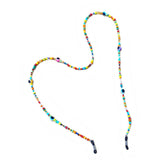 RAINBOW COLORED RICE BEADS GLASSES LANYARD_CWMM1167