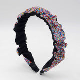 SWEET WIDE BRIMMED SEQUIN HEADBAND_CWAHA0788