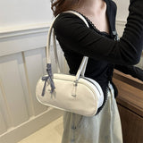 FASHION BUTTERFLY SIMPLE SOLID COLOR KNOT HANDBAG_CWAB3308