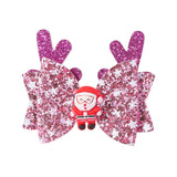 CHRISTMAS ANTLER BOW CLIP FOR KIDS PARTY_CWAHA6692