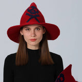 Cwah4090_New Skull Magic Props Halloween Wizard Hat