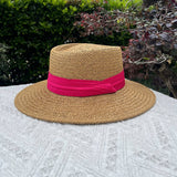 BEACH VACATION SUN FEDORA STRAW HATS FOR WOMEN_CWAH1151
