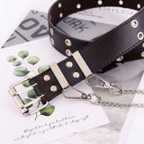 Cwabe0371_Double Eye Chain Women Belt