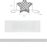 FIVE POINTED STAR HOLLOW CHAIN SQUARE CLUTCH BAG_CWAB3260