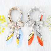 RETRO PLAID 70CM SQUARE SCARF NECK HAIR WRAP_CWASC1175