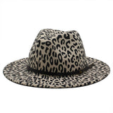 FASHIONABLE LEOPARD PATTERN FAUX WOOL HAT_CWAH2546