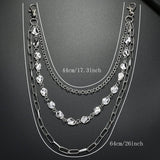 MULTI LAYERED RHINESTONE METAL TROUSER CHAIN_CWMM4890