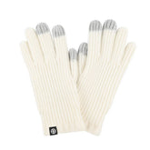 SOLID COLOR VERTICAL STRIPED TOUCH SCREEN GLOVES_CWAG0386