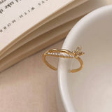 TEMPERAMENT SWEET PEARL OPEN RING FOR WOMEN_CWAJE3097