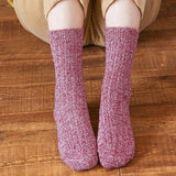 5 PAIRS PER PACK THICK SOLID COLOR SOCKS_CWMS0691