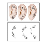 Waterproof Ear Tattoos Cute Cartoon Set_Cwmm8395