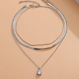 COOL STYLE STACKED TEMPERAMENT SIMPLE NECKLACE_CWAJE2001