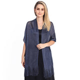 FASHIONABLE GOLD AND SILVER SILK SHAWL_CWASC1091