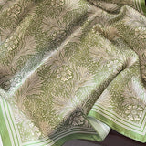 GREEN FLORAL SQUARE NECK SCARF FOR WOMEN_CWASC0538