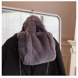 PLUSH FUR HANDBAG WOMEN CROSSBODY TOTE_CUAB00593