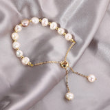 SIMPLE BAROQUE PEARL BRACELET_CWAJE1687