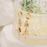 NEW SILVER NEEDLE PEARL EARRINGS FOR WOMEN_CWAJE3800