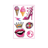 PINK COWGIRL TATTOOS CUTE BACHELORETTE STICKERS_CWMM8385