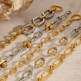 Titanium Steel Cuban Link Chain Bracelet