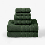 SIX PIECE SOFT ABSORBENT FACE AND BATH TOWEL SET_CWMM2283