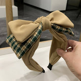 SIMPLE RETRO DOUBLE LAYER BOW HEADBAND_CWAHA2578