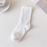 Warm Brown Fungus Mid-Calf Women'S Socks_Cwms0592