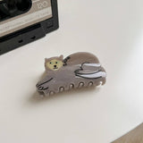Cute Cat Acetate Hair Claw Clip For Women