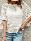 Pullover Fashion Short Sleeve Patchwork Knitwear_Cwosws0044