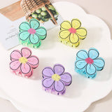 FLOWER GRAFFITI HAIR CLAW CUTE VERSATILE UPDO CLIP_CWMM5002