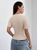 Womens Elegant Sweet & Spicy Fitted T-Shirt