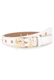 Trendy Fashion Simple Eyelet Leather Belt_Cwabe065
